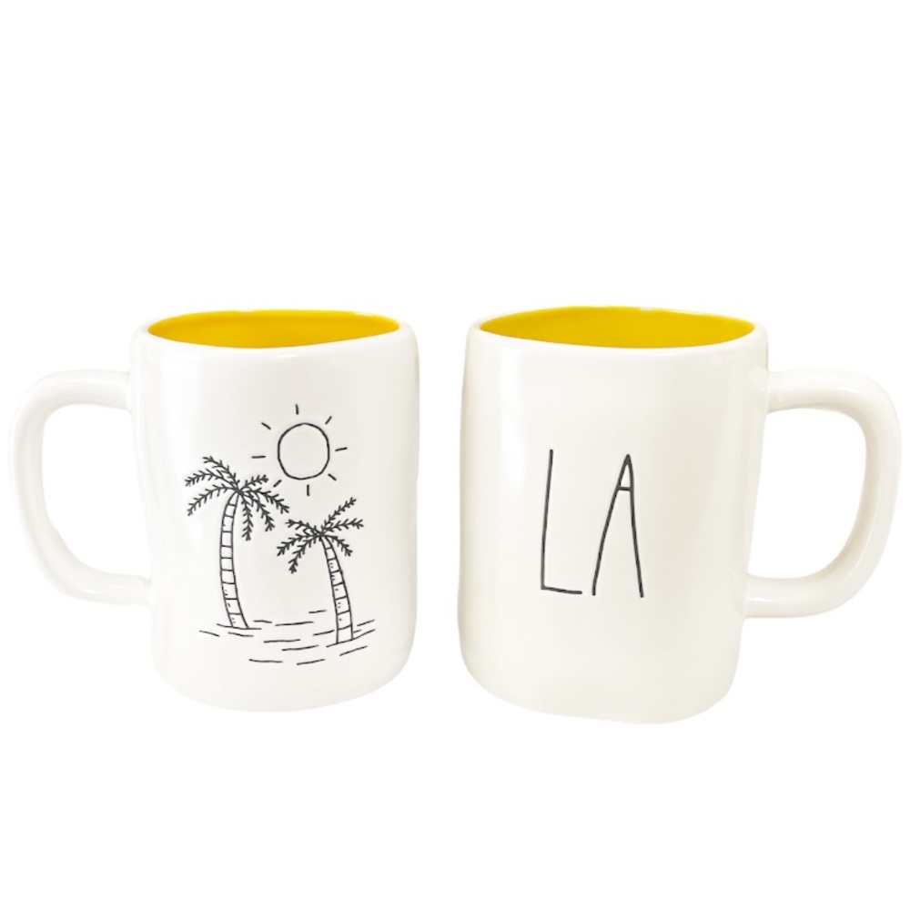 NEW HTF Rae Dunn LA Double Sided Mug